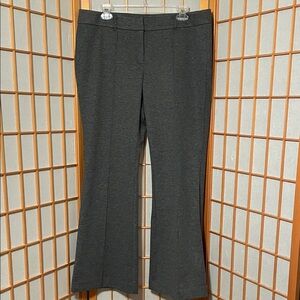 New York & Co Women’s Size 14 Average Dark Gray Dress Zip Up Wide Leg Pants